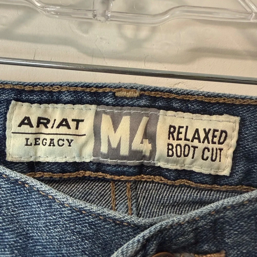 Ariat Mens Jeans 36x36 Blue M4 Relaxed Boot Cut Kilroy Stretch 10022676 Western